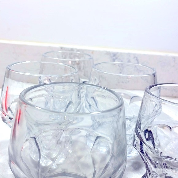 Georgian Tumblers Set of 5 Cambridge Glass Co Vintage 4 Sided Diamond Design EUC - Picture 5 of 10